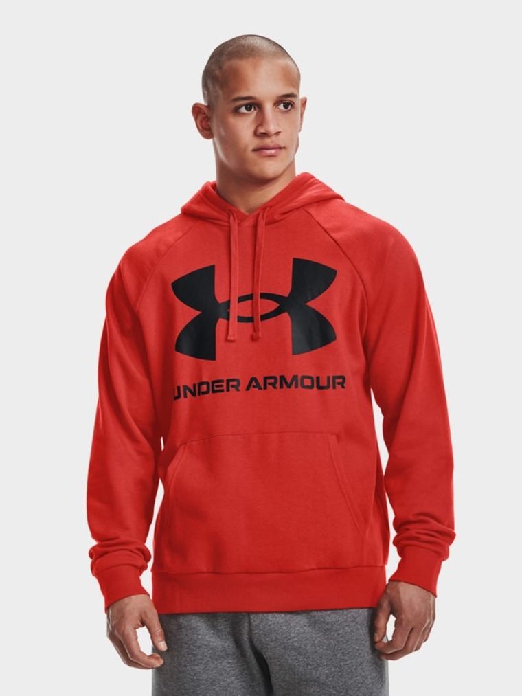 Bluza męska z kapturem, czerwona, Under Armour
