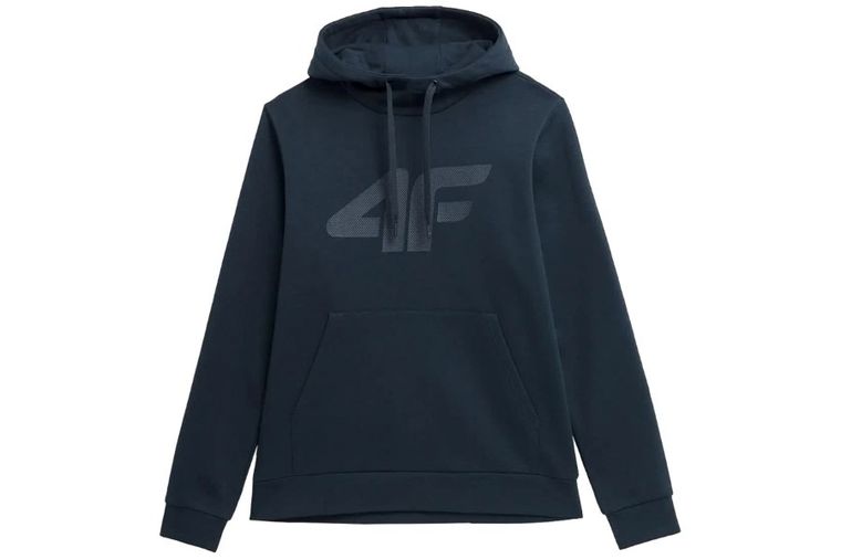 Bluza męska z kapturem, granatowa, 4F