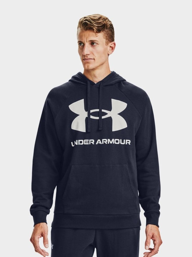 Bluza męska z kapturem, granatowa, Under Armour