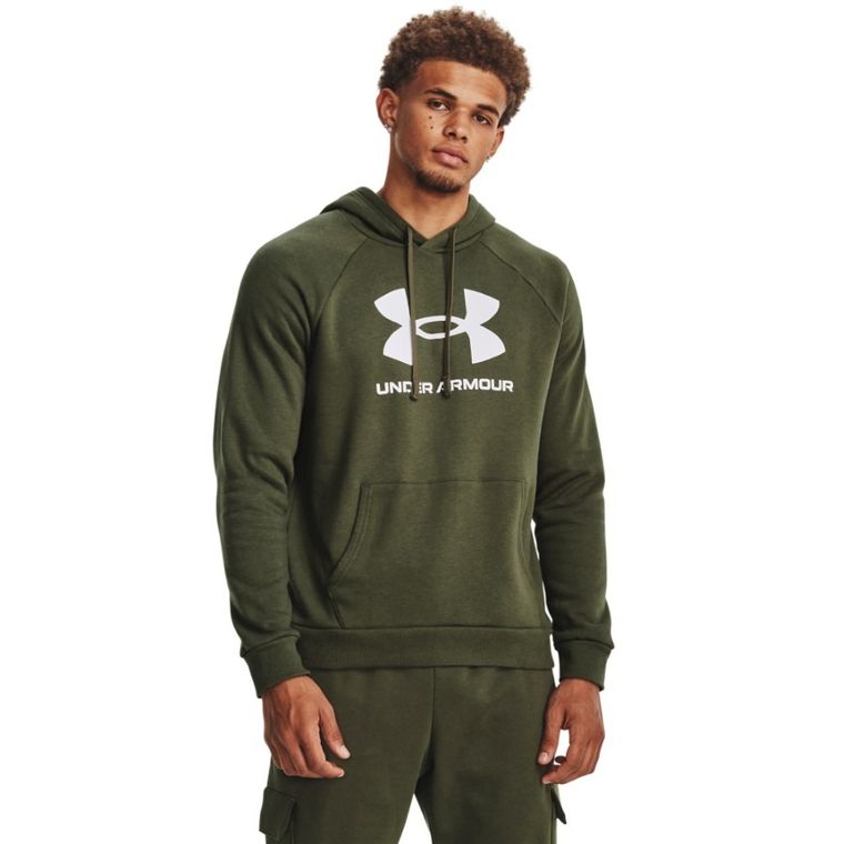 Bluza męska z kapturem, khaki, Under Armour