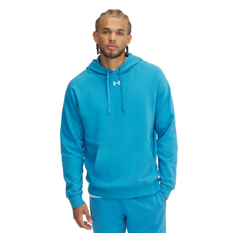 Bluza męska z kapturem, niebieska, Under Armour