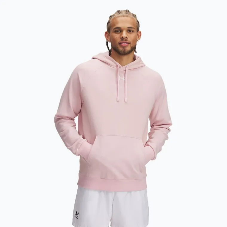 Bluza męska z kapturem, różowa, Under Amour — Under Armour