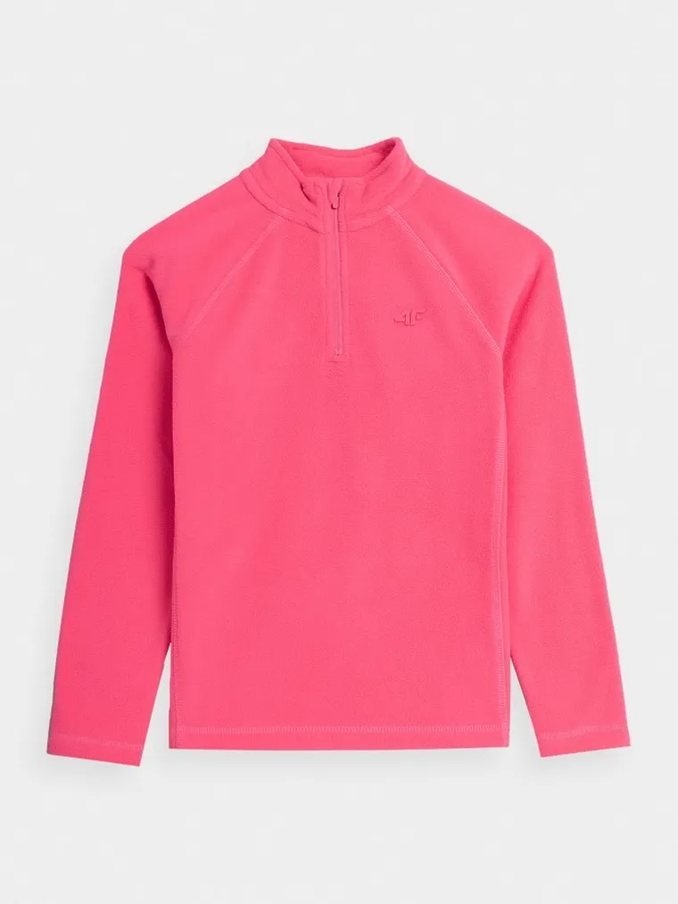 Bluza termoaktywna dziewczęca, polarowa, różowa, 4F