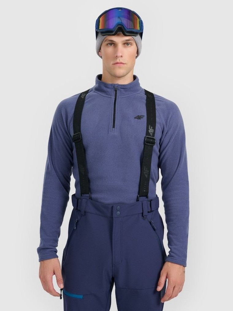 Bluza termoaktywna męska, polarowa, niebieska, 4F