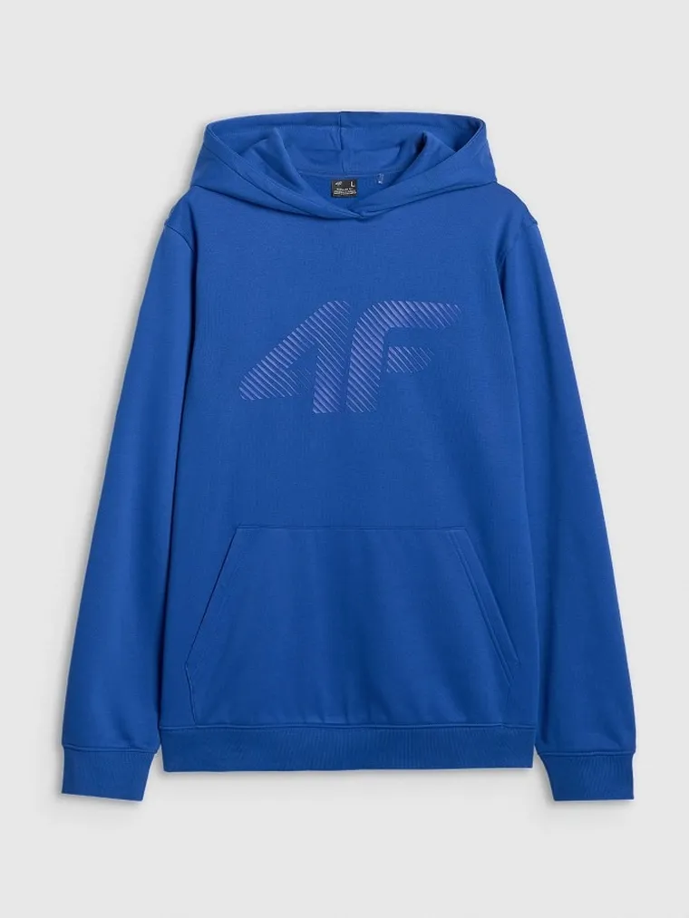 Bluza z kapturem, unisex, niebieska, 4F