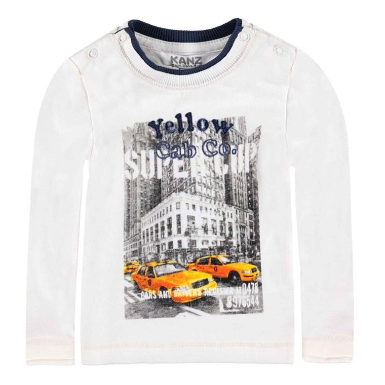 Bluzka chłopięca, biała, Kanz