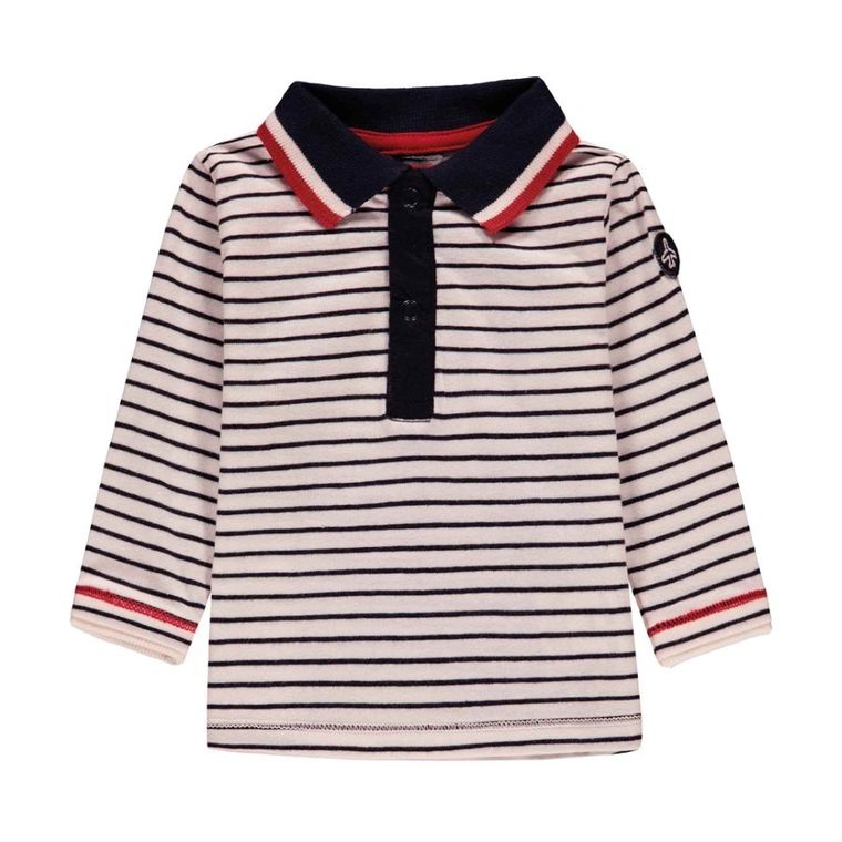 Bluzka chłopięca z długim rękawem, biała, Kanz