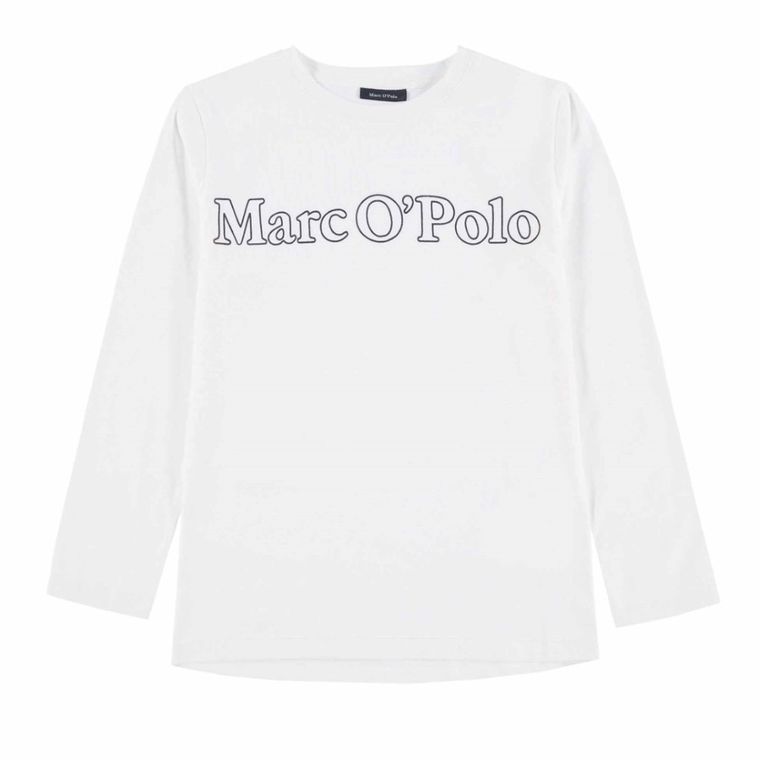 Bluzka chłopięca z długim rękawem, biała, Marc O'Polo