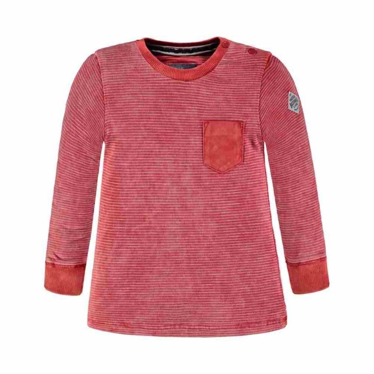 Bluzka chłopięca z długim rękawem, czerwona, Kanz