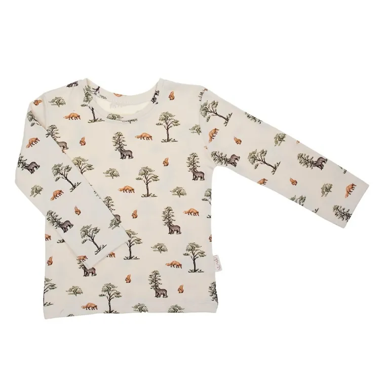 Bluzka chłopięca z długim rękawem, ecru, Nicol