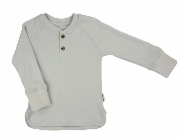 Bluzka chłopięca z długim rękawem, szara, Nicol