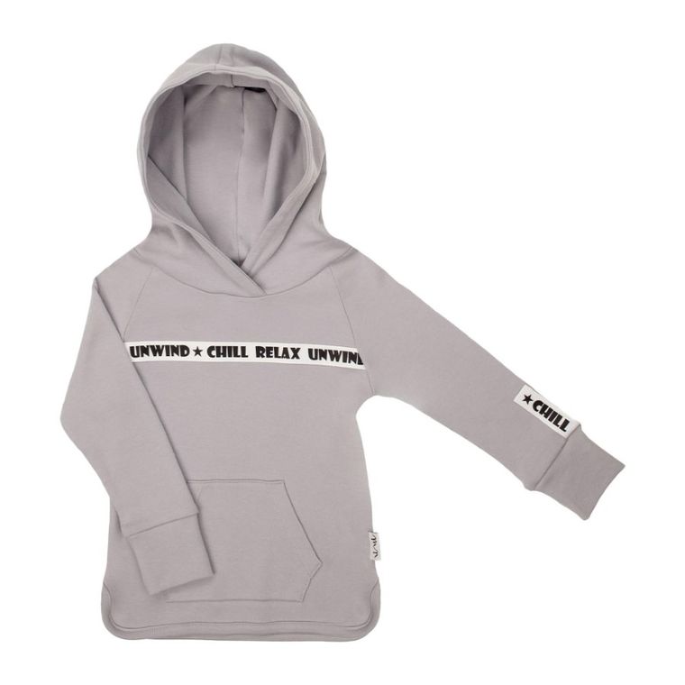 Bluzka chłopięca z długim rękawem, szara, Nicol