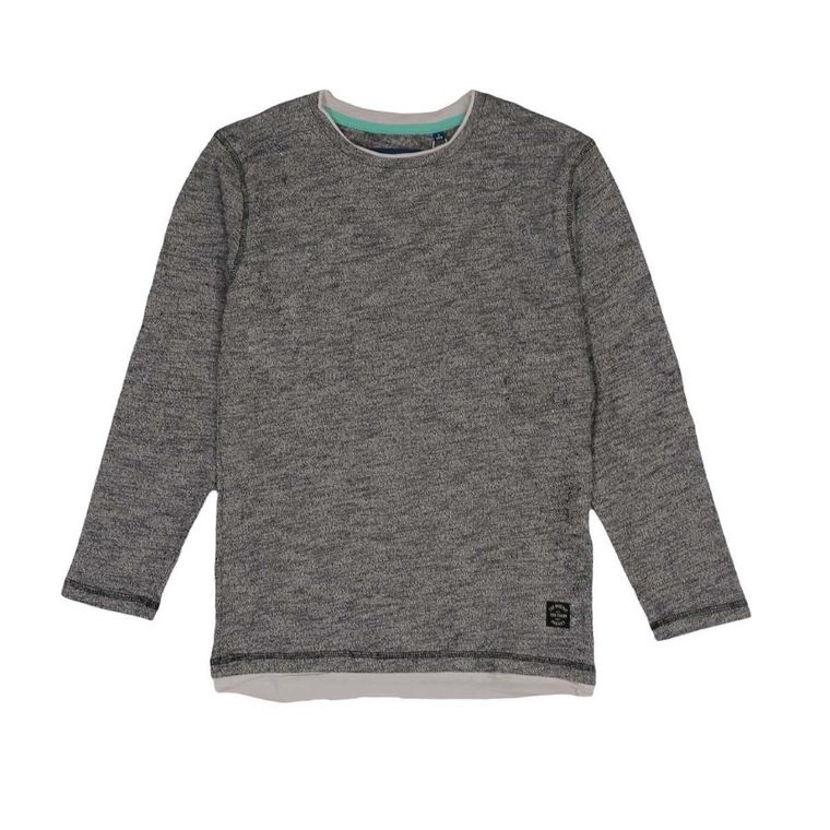 Bluzka chłopięca z długim rękawem, szara, Tom Tailor