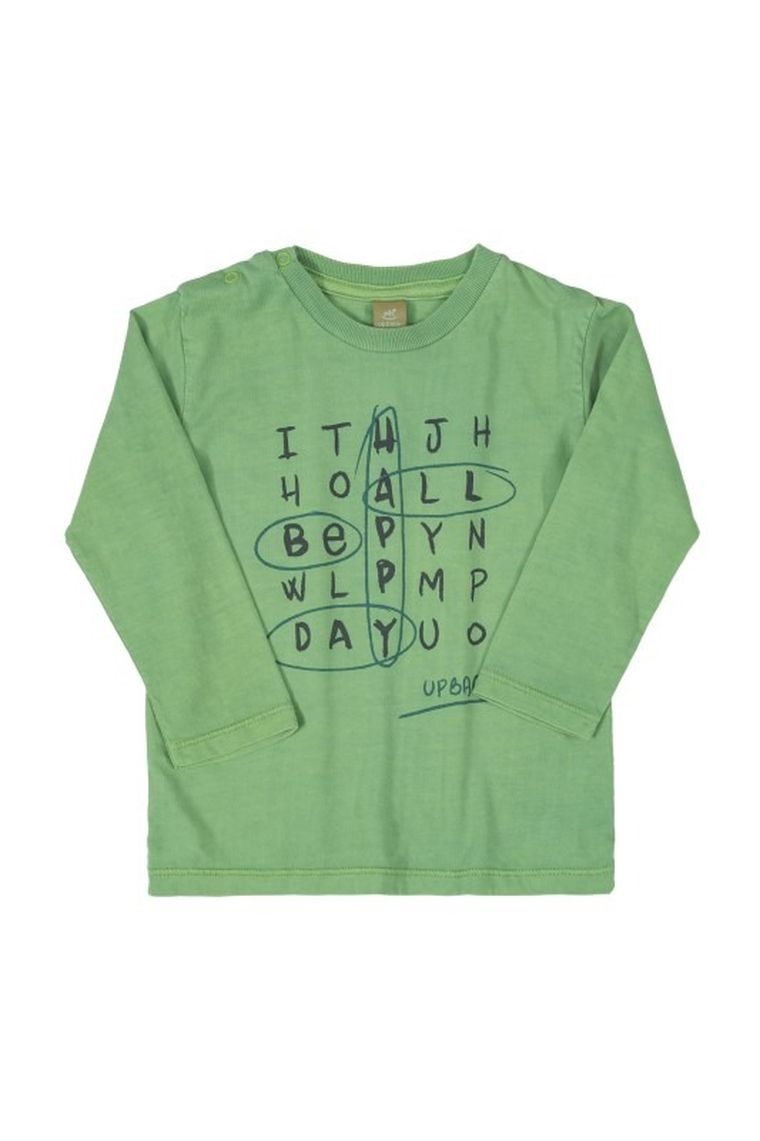 Bluzka chłopięca z długim rękawem, zielona, Up Baby