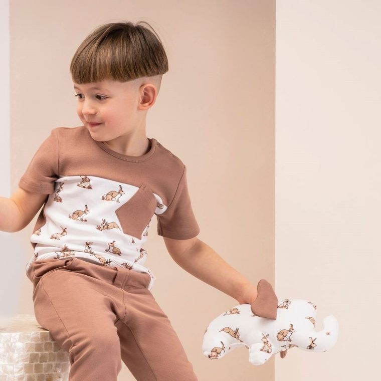 Bluzka chłopięca z krótkim rękawem, mix, Nicol