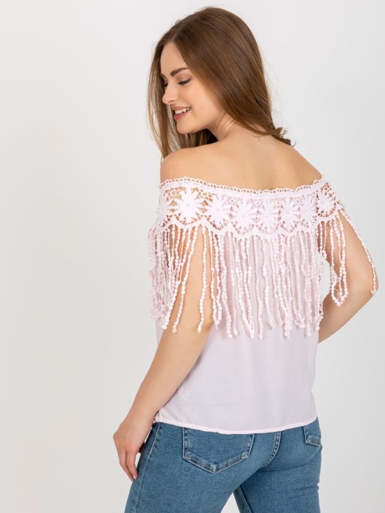 Bluzka damska bez rękawów, różowa, Factory Price