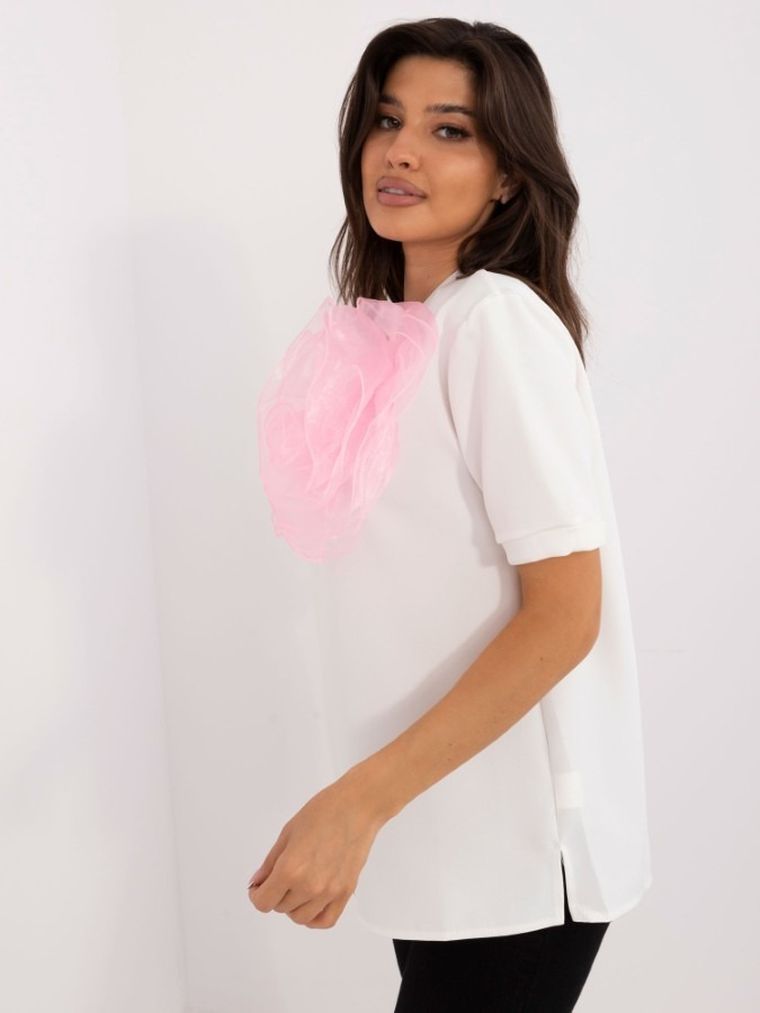 Bluzka damska z krótkim rękawem, mix, Lakerta