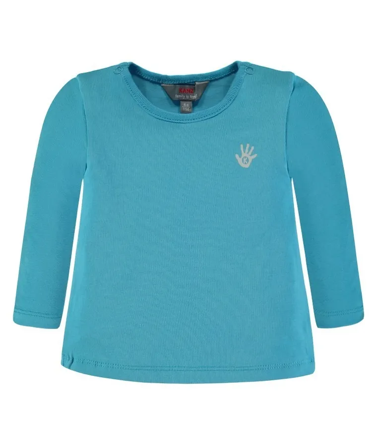 Bluzka dziecięca z długim rękawem, niebieska, Kanz