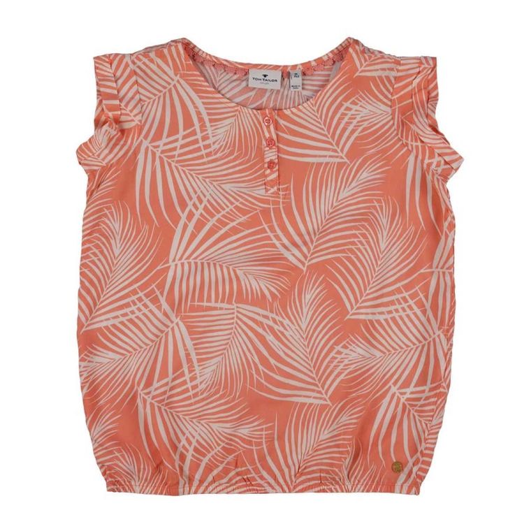Bluzka dziewczęca bez rękawów, pomarańczowa, Tom Tailor