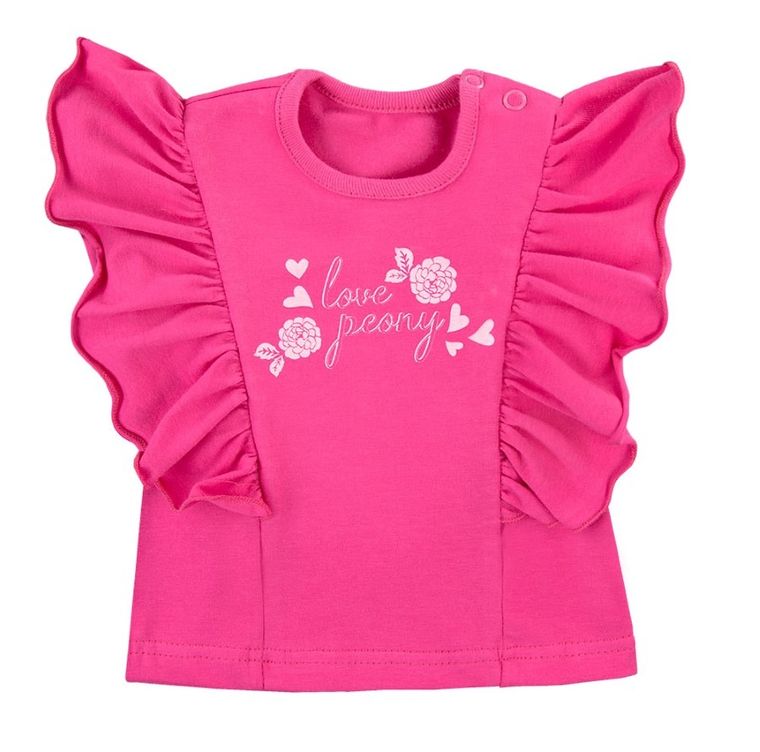 Bluzka dziewczęca bez rękawów, różowa, Eevi