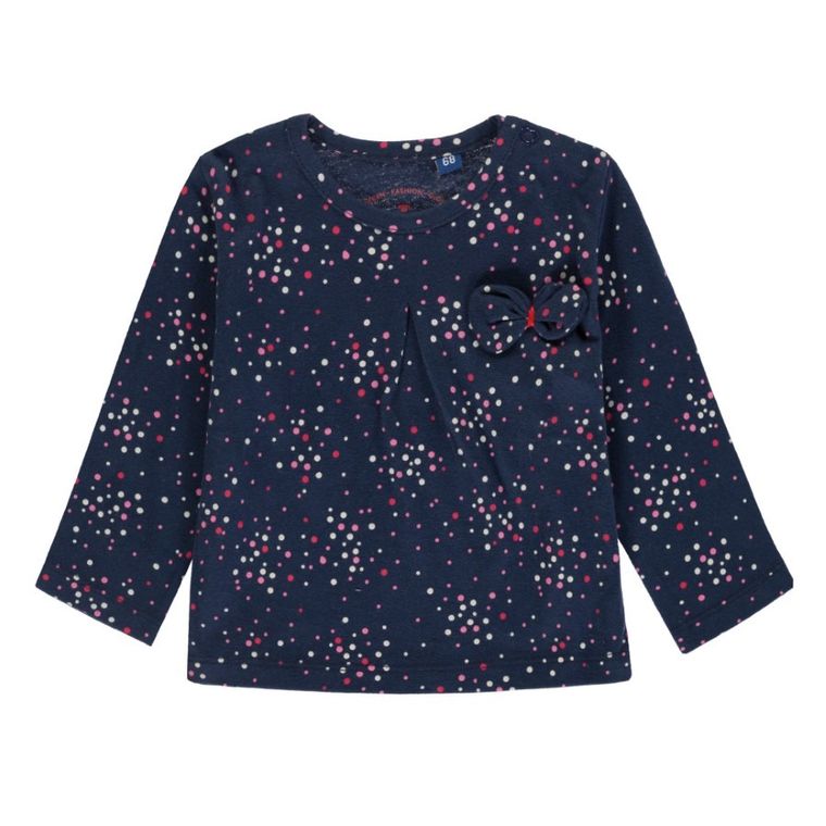Bluzka dziewczęca z długim rękawem, niebieska, Tom Tailor
