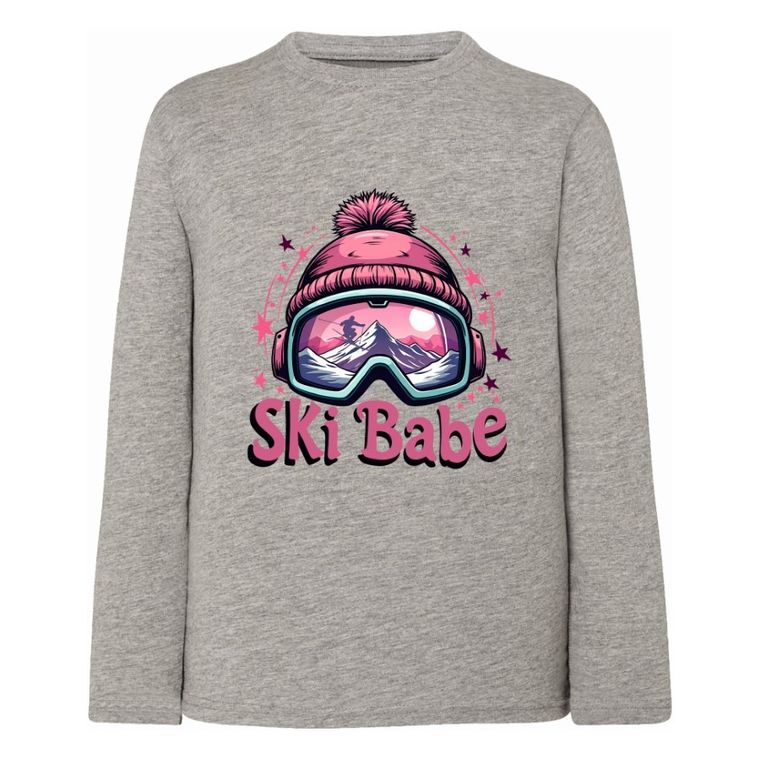 Bluzka dziewczęca z długim rękawem, szara, Tup Tup