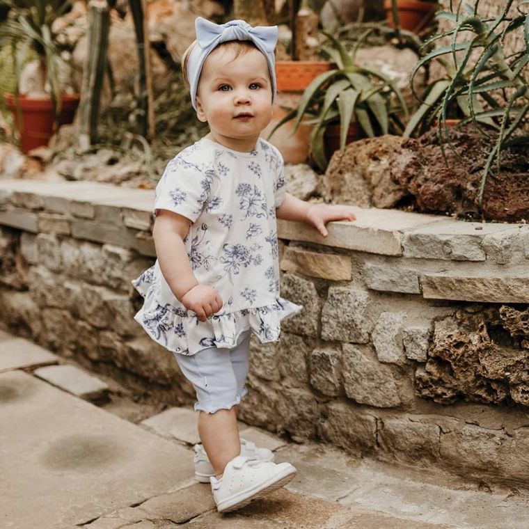 Bluzka dziewczęca z krótkim rękawem, biała, Eevi