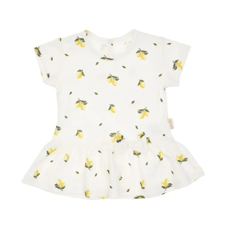 Bluzka dziewczęca z krótkim rękawem, ecru, Nicol