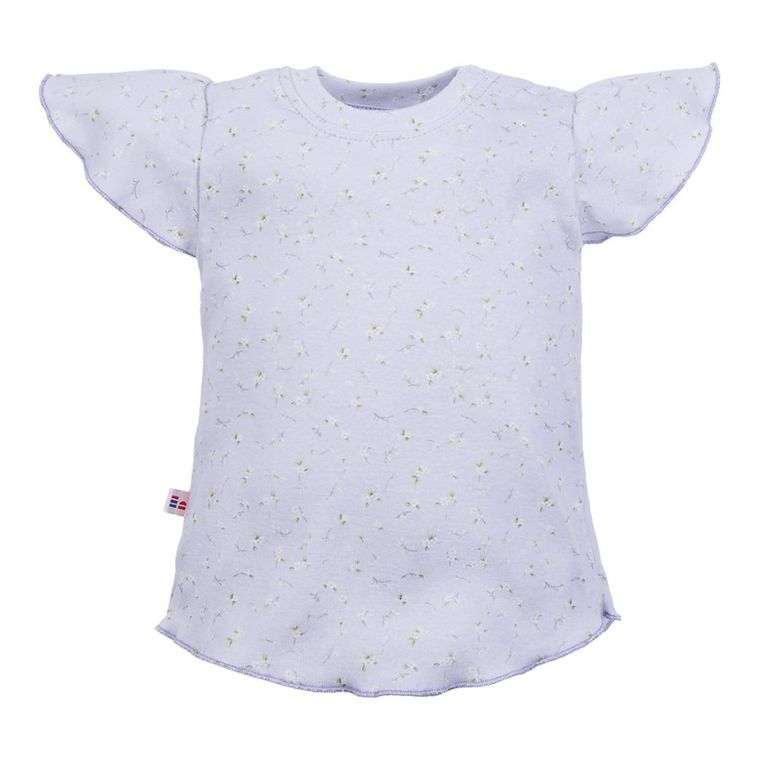 Bluzka dziewczęca z krótkim rękawem, fioletowa, Eevi