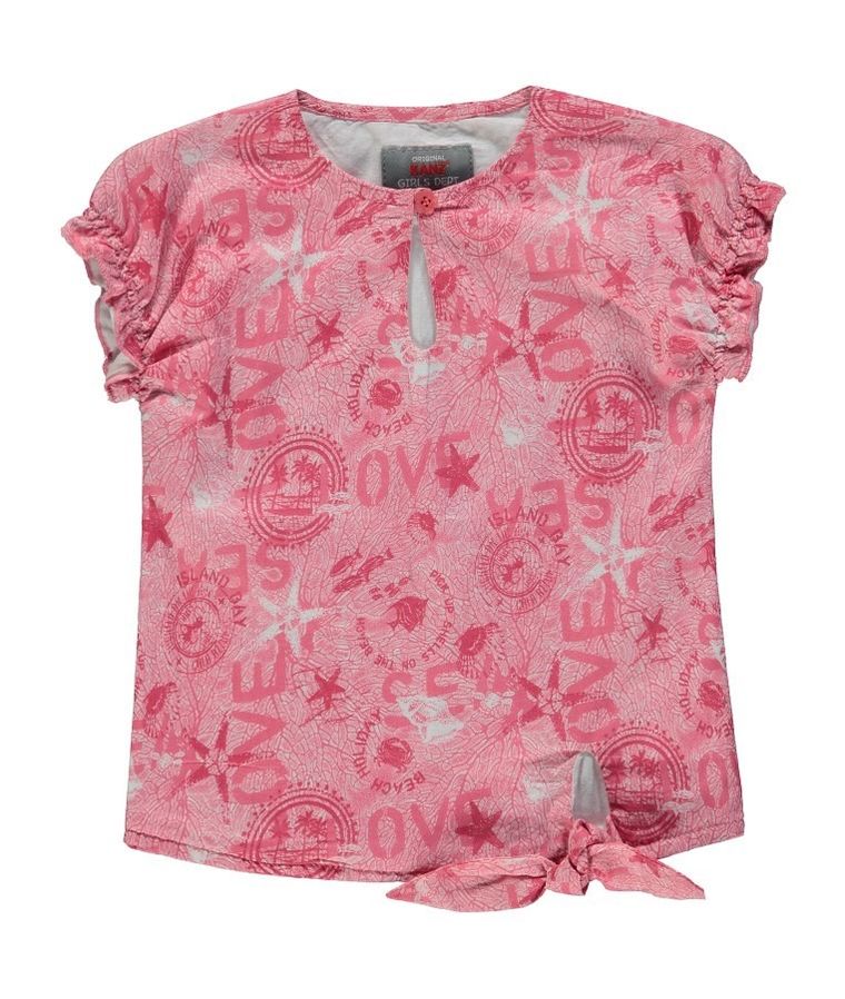 Bluzka dziewczęca z krótkim rękawem, mix, Kanz