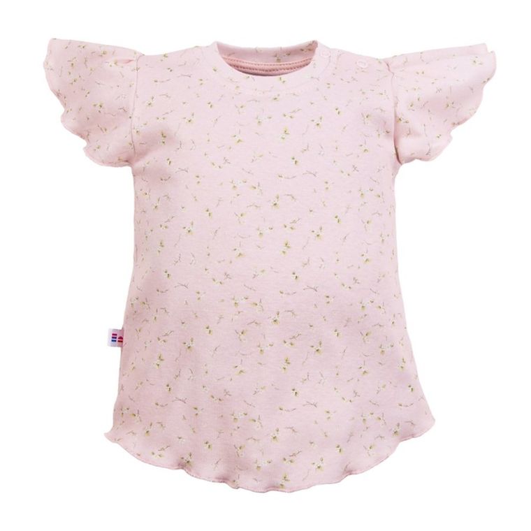 Bluzka dziewczęca z krótkim rękawem, różowa, Eevi