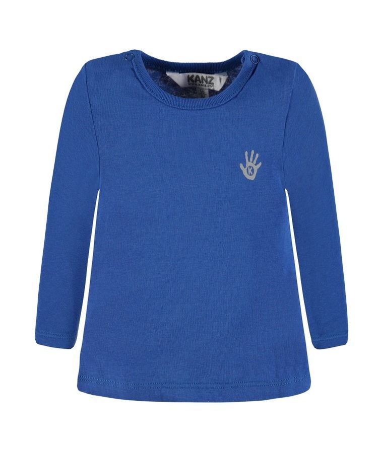 Bluzka niemowlęca z długim rękawem, granatowa, Kanz