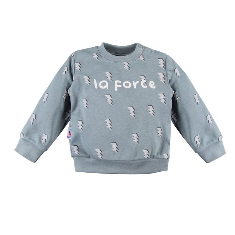 Bluzka niemowlęca z długim rękawem, zielona, La Force, Eevi