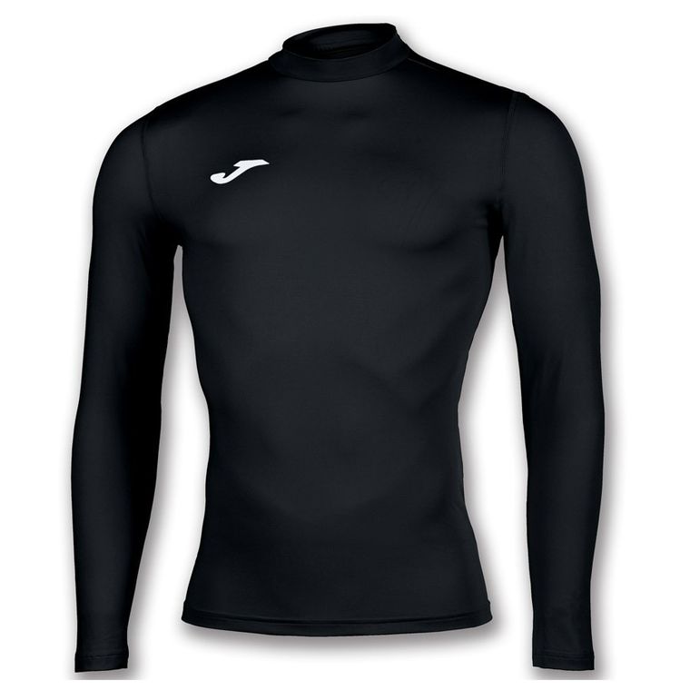 Bluzka termoaktywna męska z długim rękawem, czarna, Joma Camiseta Brama Academy