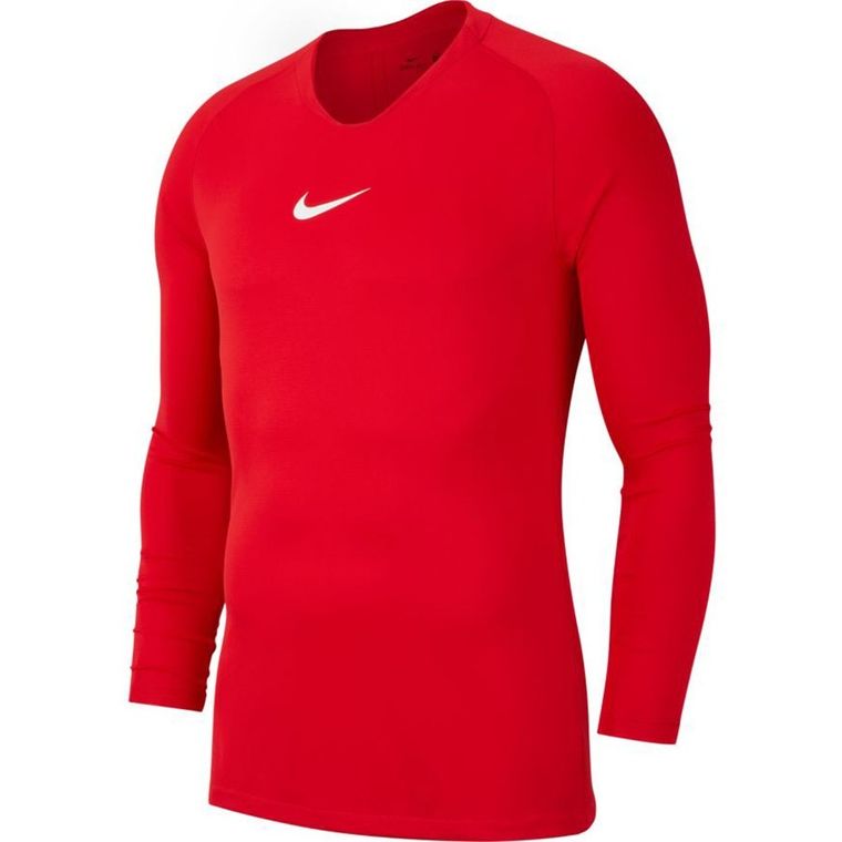 Bluzka termoaktywna męska z długim rękawem, czerwona, Nike