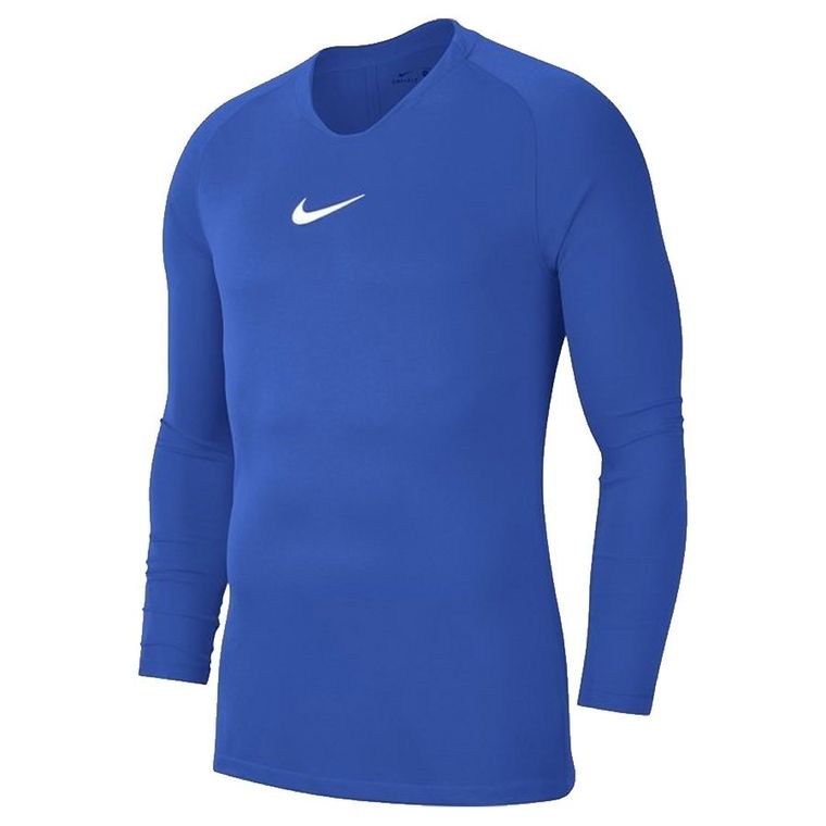 Bluzka termoaktywna męska z długim rękawem, niebieska, Nike