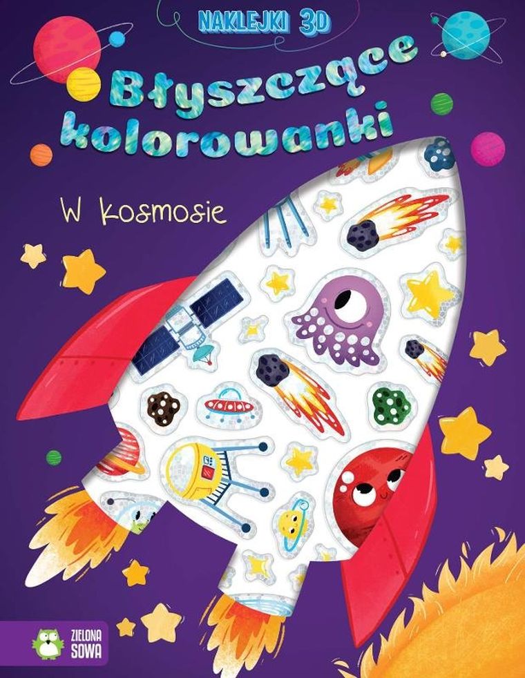Błyszczące kolorowanki. W kosmosie