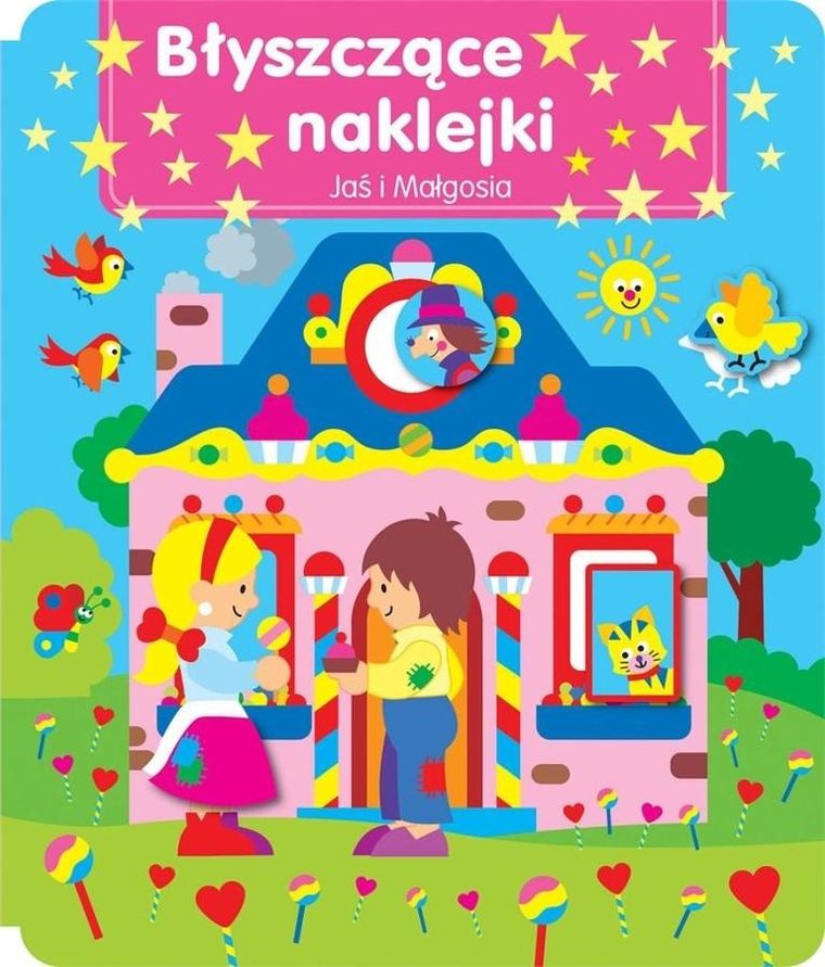 Błyszczące naklejki. Jaś i Małgosia