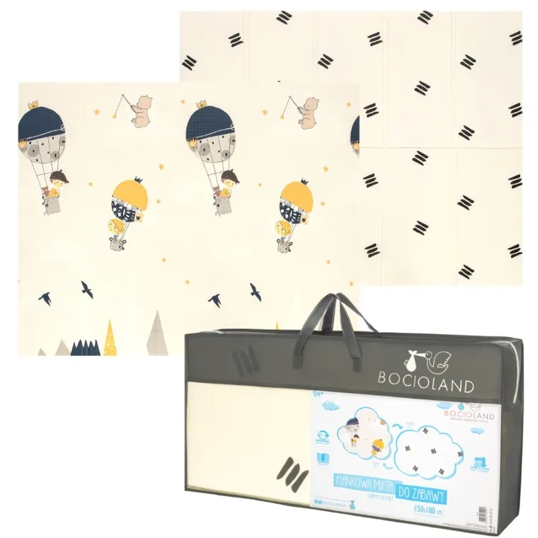Bocioland, Balony, składana mata piankowa, 150-180 cm