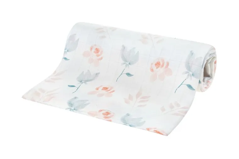 Bocioland, Bellflowers, pieluszka bambusowa, 30-30 cm