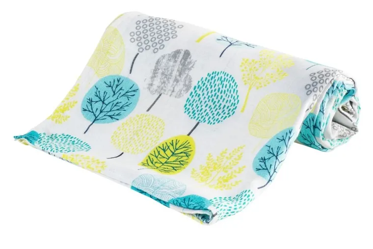 Bocioland, Las, pieluszka bambusowa, 75-75 cm