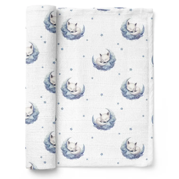 Bocioland, Liski, pieluszka bambusowa, 110-110 cm