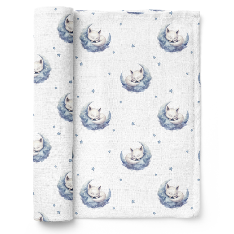 Bocioland, Liski, pieluszka bambusowa, 75-75 cm