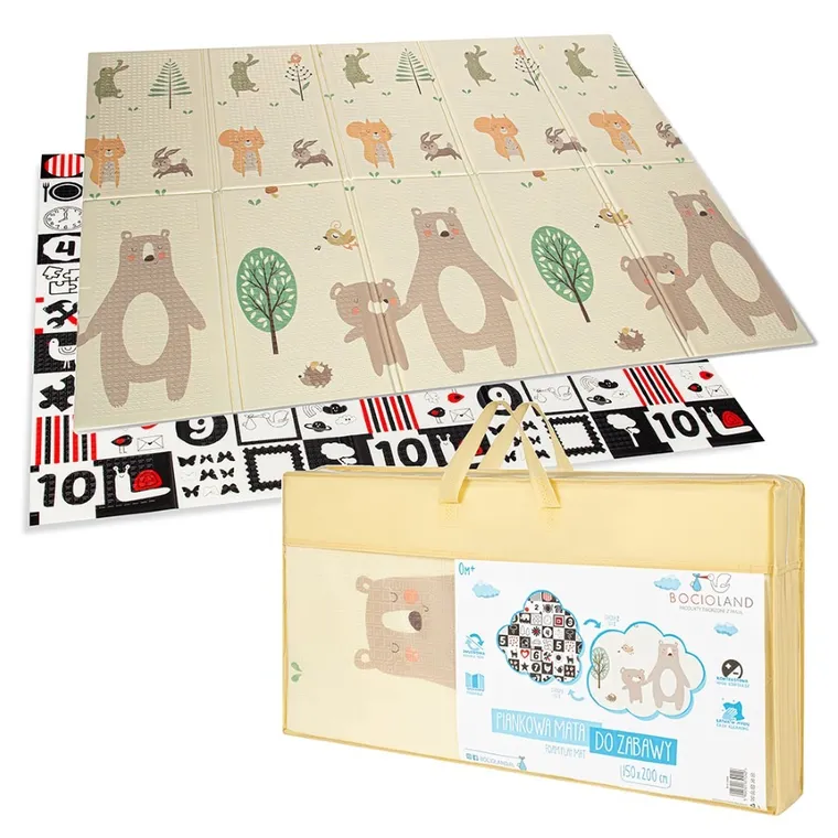 Bocioland, Miś, mata piankowa, składana, 150-200 cm