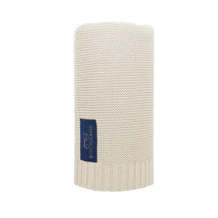 Bocioland, Paris, kocyk bambusowy, ecru, 80-100 cm