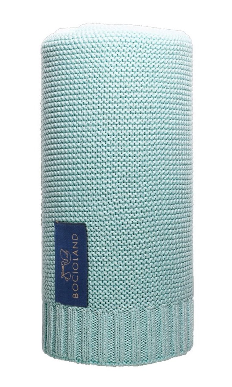 Bocioland, Paris, kocyk bambusowy, miętowy, 80-100 cm