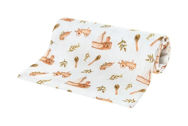 Bocioland, pieluszka bambusowa, 75-75 cm