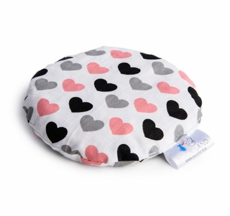 Bocioland, Serca, termofor z pestkami wiśni, 180 g, pastelowy