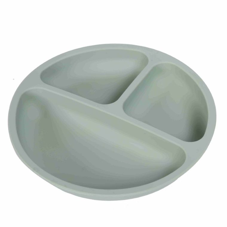 Bocioland, silikonowy talerzyk, zielony