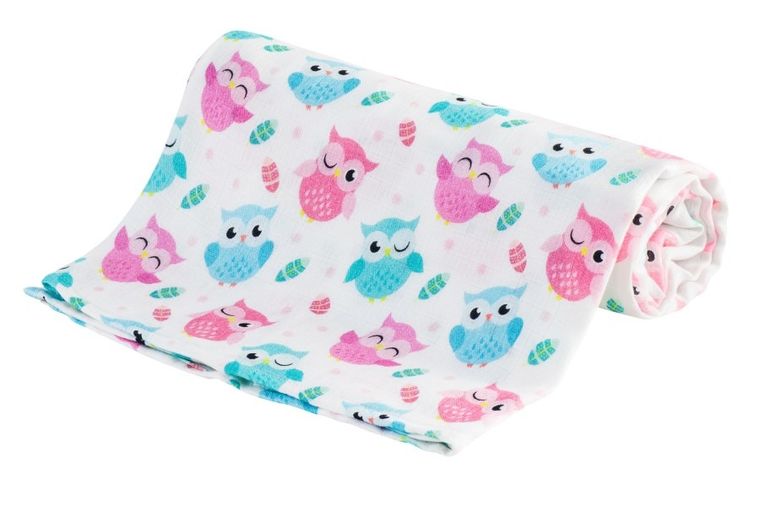 Bocioland, Sowy, pieluszka bambusowa, 75-75 cm